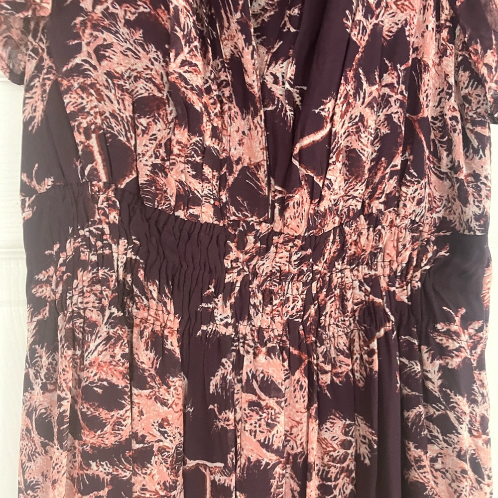 Anthropologie Purple and Pink Floral Dress - Picture 6 of 7